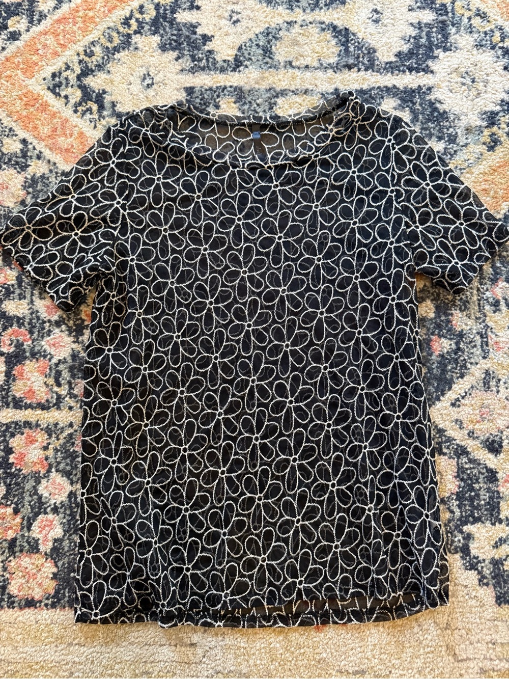 Sheer 90’s floral Tee